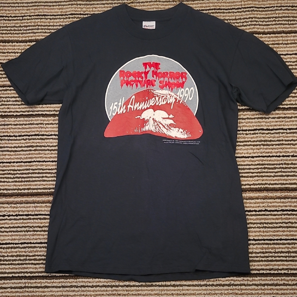 THE ROCKY HORROR PICTURE SHOW Stedman Black USA Mens T Shirt‎ Sz M VTG RARE 90s